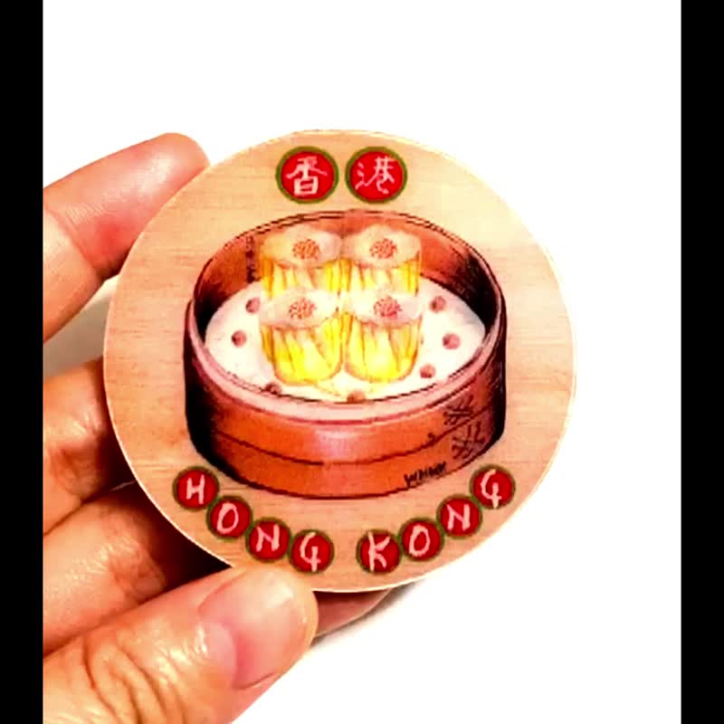 香港点心变画冰箱贴 - 冰箱贴/磁贴 - 其他材质 