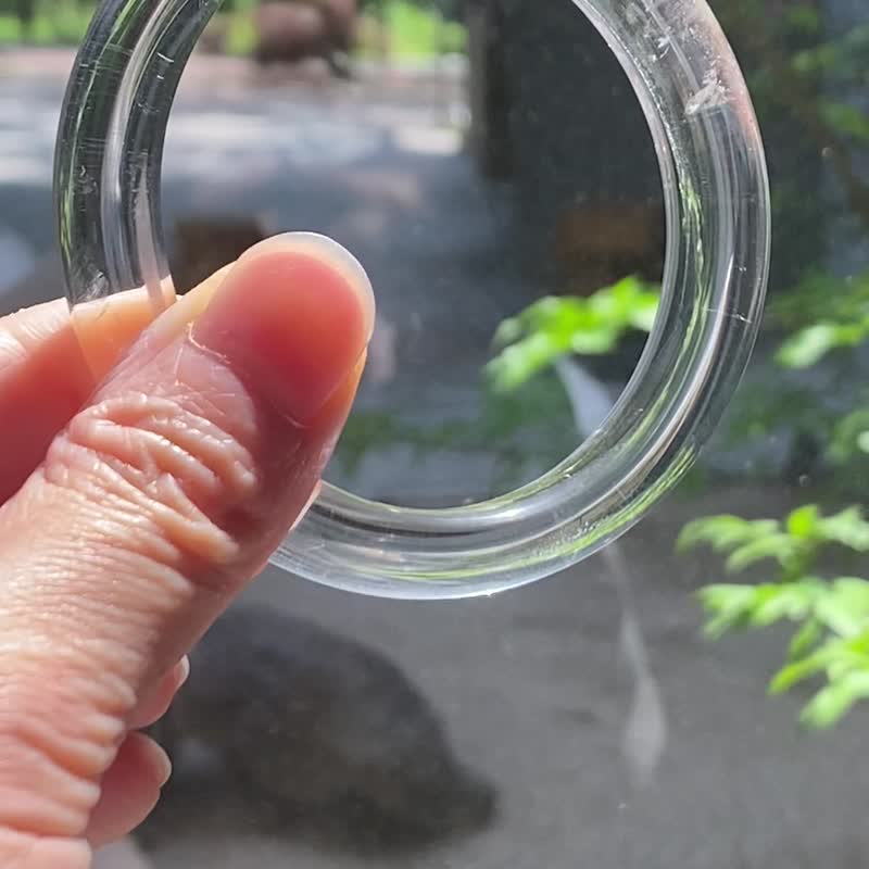 天然彩虹白水晶手镯56.6mm - 手链/手环 - 水晶 透明