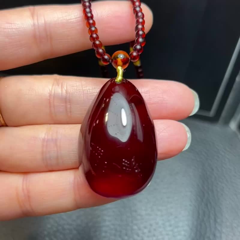 欧款新货 波兰制造 天然波罗的海血珀 成色好 搭配彩虹链 - 吊饰 - 水晶 