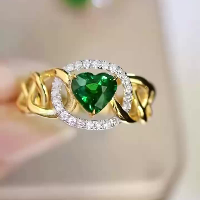 沙弗莱戒指  1.15 克拉 - 戒指 - 宝石 