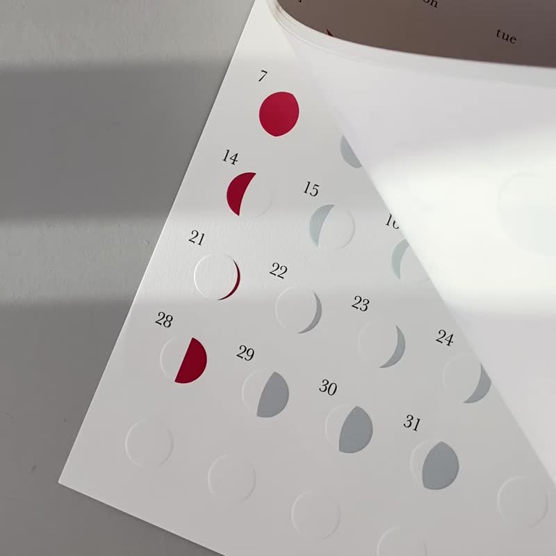 Re+g | 2026 日本限定凸版印刷月相挂历 - 彩色 - 年历/台历 - 纸 