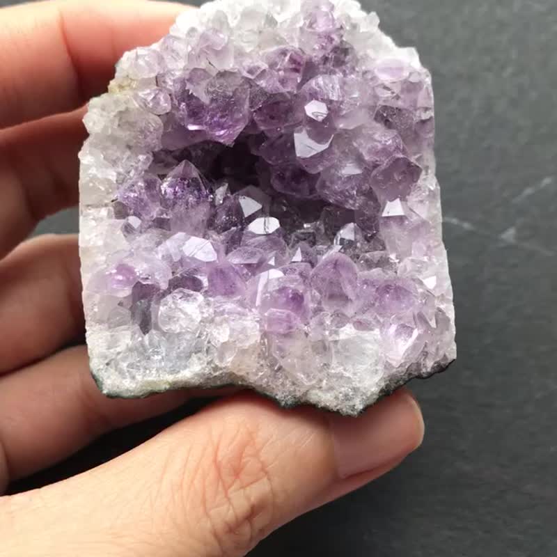 巴西 闪透紫 紫水晶 紫晶簇 紫镇 水晶簇 大牙 水晶原矿 摆设 原 - 其他 - 水晶 紫色