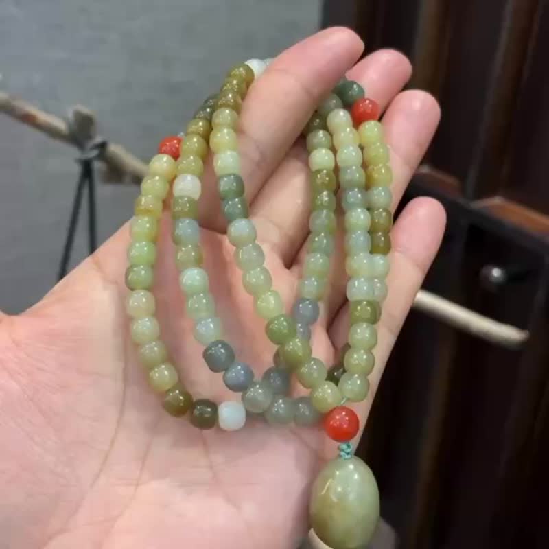 秒杀价 和田玉多宝毛衣链   上身简单大方 - 项链 - 玉石 