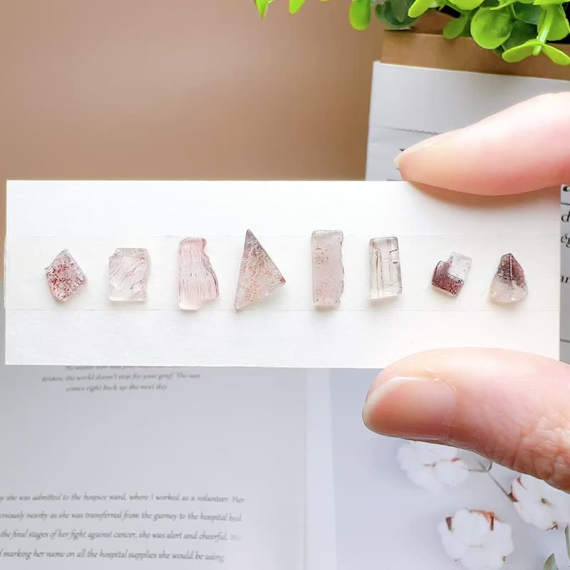 橘黑色系 超七 限量 自选石 耳环 受注制作 定制化 超高频率水晶 - 耳环/耳夹 - 水晶 多色