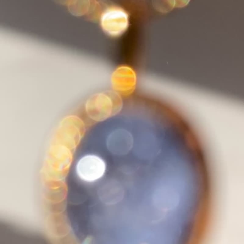 繁花灼灼 || 高品质 蓝绒晶 蓝线石 满开| 925纯银吊坠 设计款 - 项链 - 纯银 蓝色