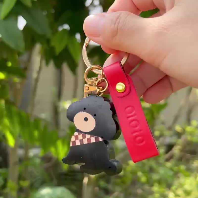 【手工实木吊饰】/ 贵宾/ 定制刻字 /送礼首选/生日礼 - 吊饰 - 木头 绿色