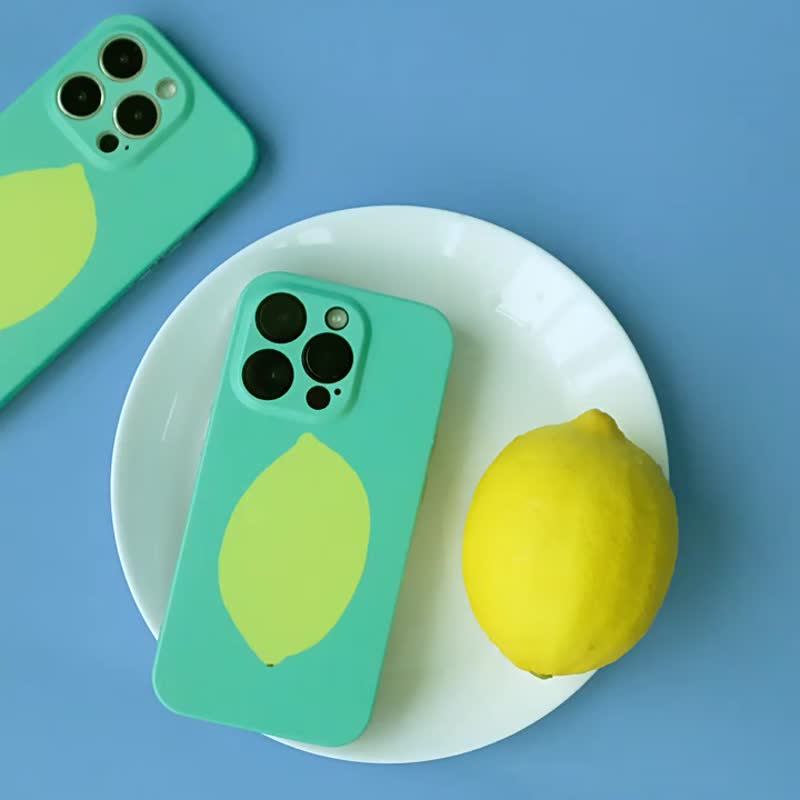 原创 海盐柠檬iPhone全包手机壳 - 手机壳/手机套 - 硅胶 多色