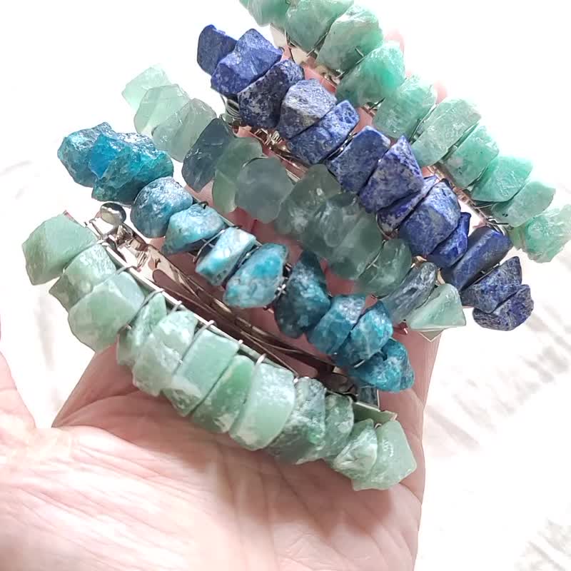 天然水晶发饰 天然水晶发夹 多款水晶选择 发量多发夹 - 发饰 - 宝石 多色