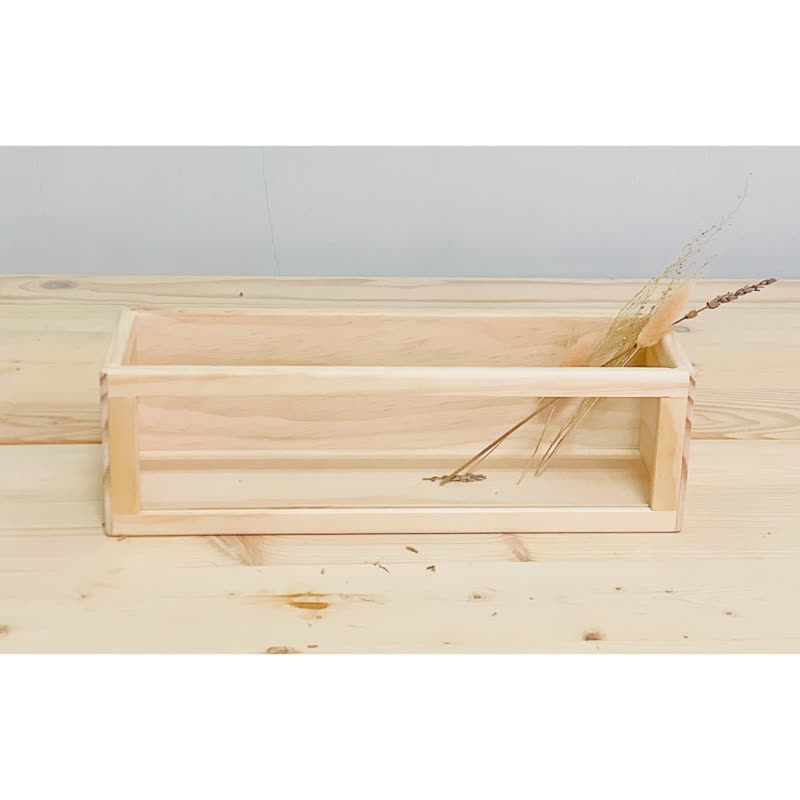 极简 前开透明窗木盒 L2 号盒【 31 x10 x9 】- 木作收纳系列 - 收纳用品 - 木头 