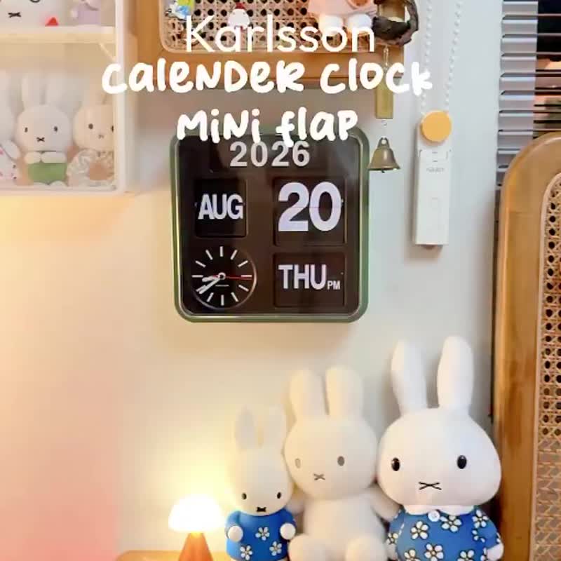 荷兰Karlsson 24.5cm Flip wall/table clock Green/Black - 时钟/闹钟 - 塑料 绿色