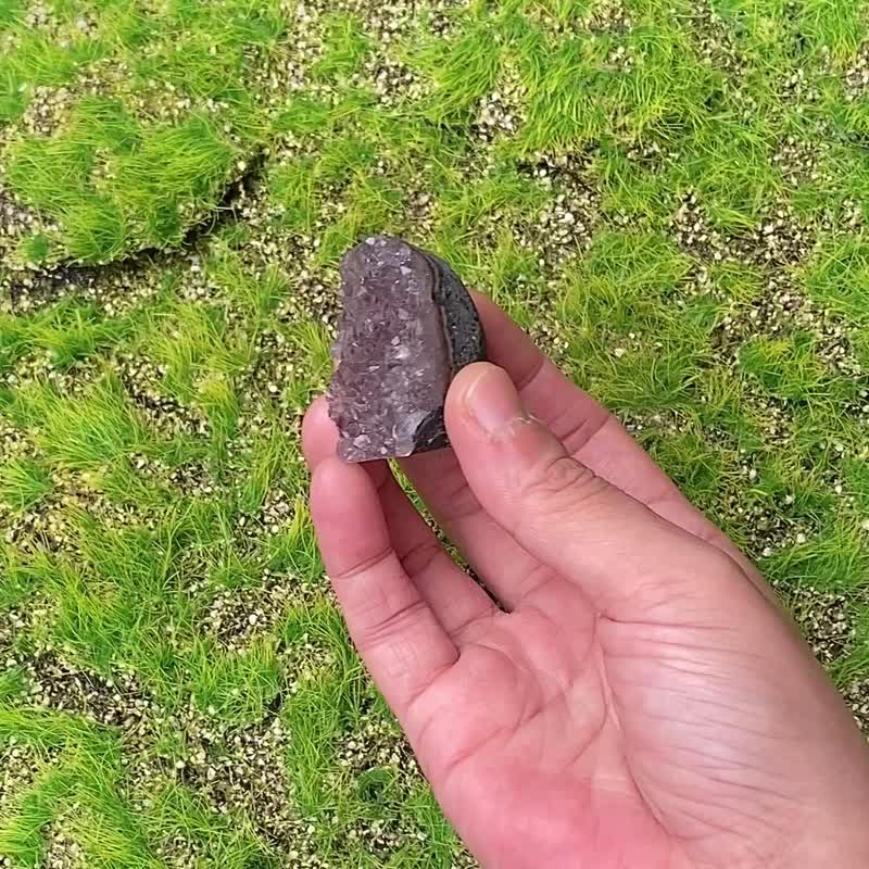 小小能量摆件-鸿运当头 小迷你紫红色紫晶镇 紫水晶 快速出货 - 摆饰 - 水晶 紫色