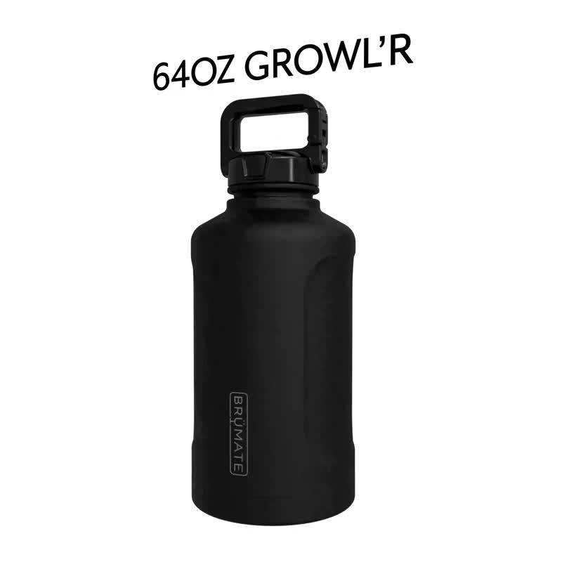 【Growl'r】美国大容量水壶 双层真空保冰保温瓶 露营杯 手提64oz - 露营用品 - 不锈钢 多色