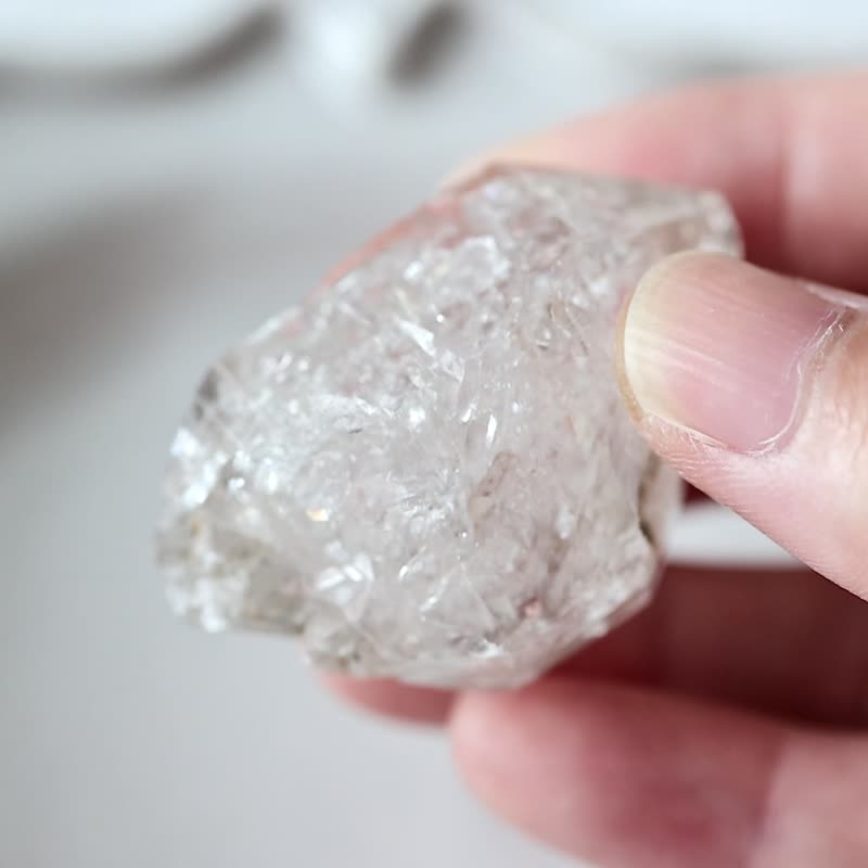 白泥骸骨水晶 Skeletal Quartz no.7 - 摆饰 - 水晶 透明