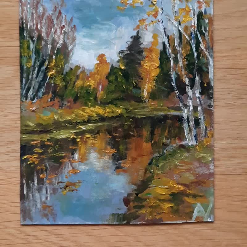 缤纷秋日原创油画：明亮印象派艺术礼品点子 - 墙贴/壁贴 - 纸 