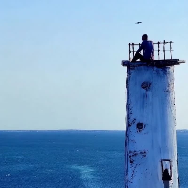 海的臆想1/艺术微喷油画/远眺海景意境/客厅书房浪漫海洋风格挂画 - 海报/装饰画/版画 - 棉 
