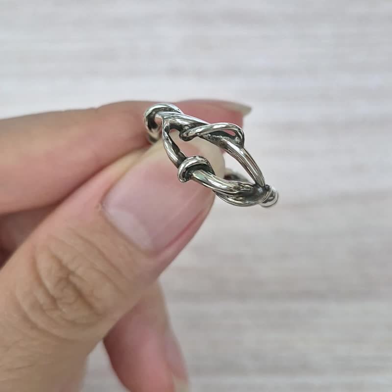 【比法一生】纯银戒指—真实之眼 纯银925手作饰品 - 戒指 - 银 银色