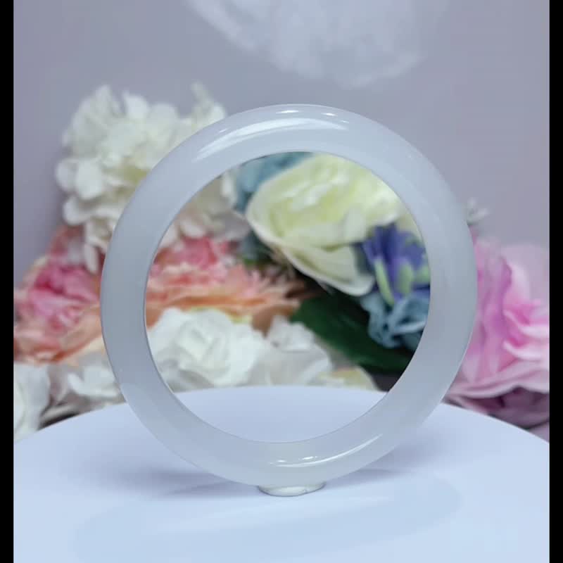 No.206 起莹光白月光 星辉寻梦 高冰款 内径 60 mm 圈口 佘太翠 - 手链/手环 - 玉石 多色
