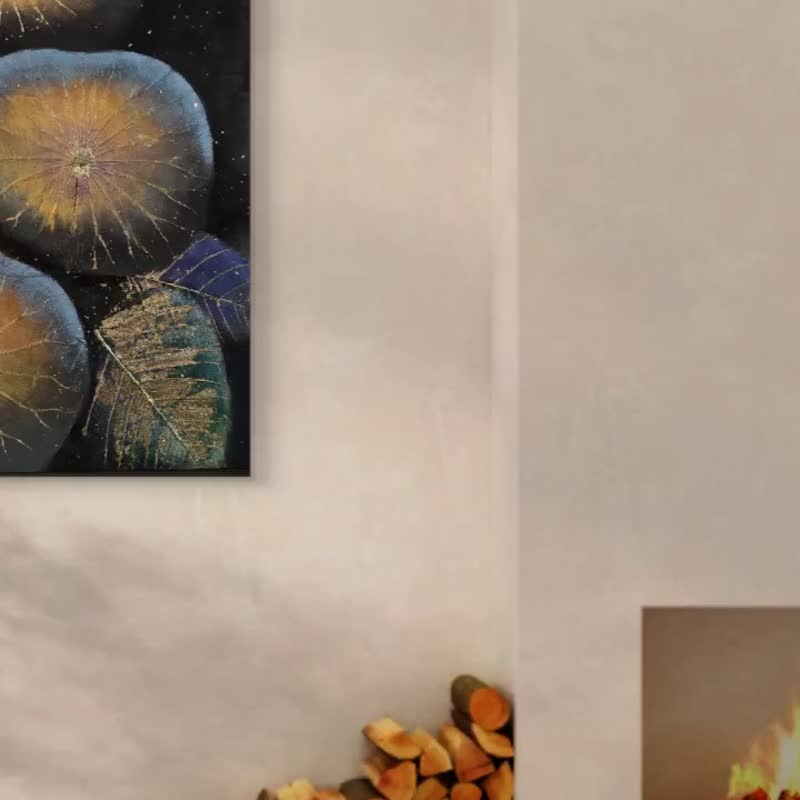 植物彩绘莲叶艺术 - 日暮 - 海报/装饰画/版画 - 植物．花 