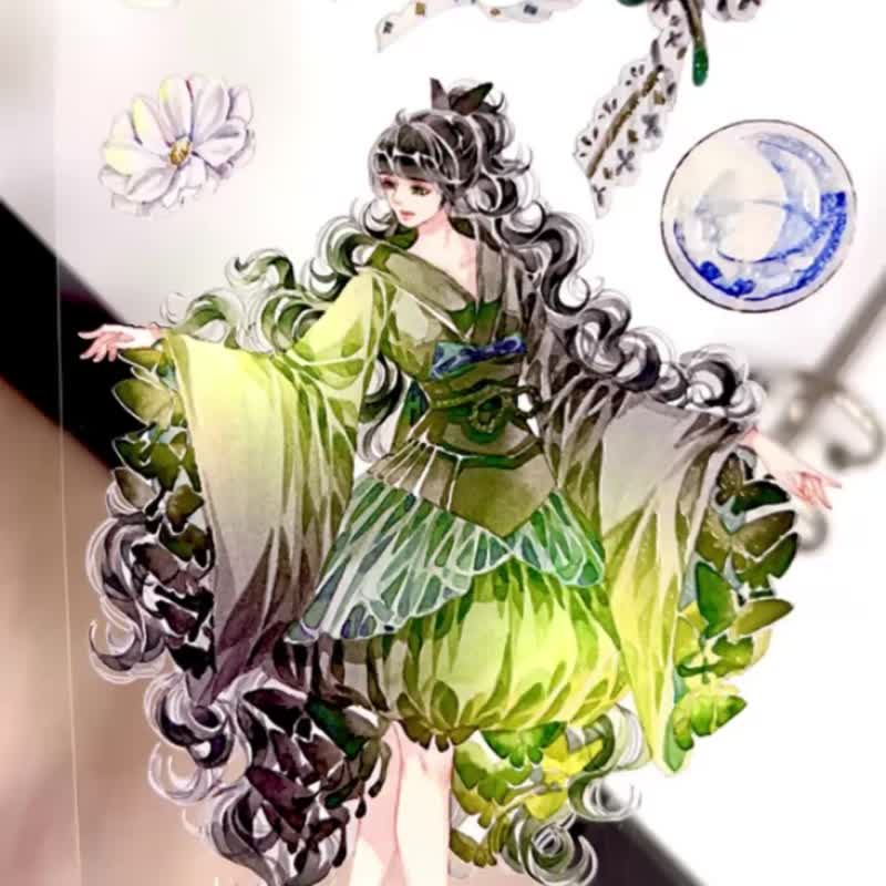1305 清幽之美 Quiet Elegance - 纸胶带 - 塑料 多色