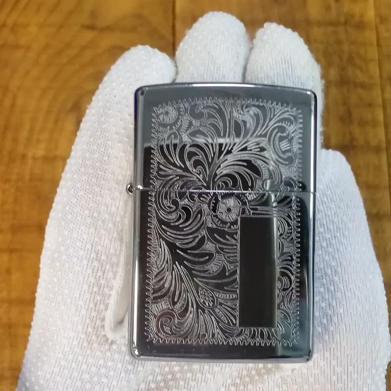 【ZIPPO官方旗舰店】 威尼斯(银色)防风打火机 352 - 其他 - 铜/黄铜 银色