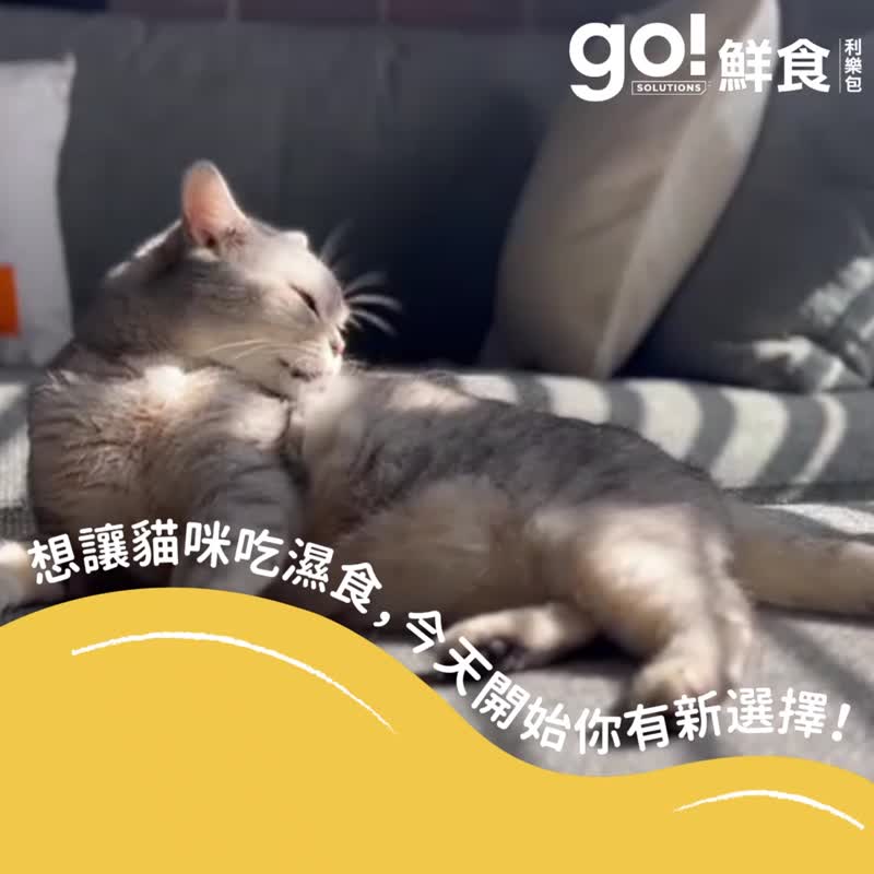 【猫主食罐】go! 鸡肉蔬果嫩丝 鲜食餐包 猫罐 皮毛保健 - 猫罐头/鲜食 - 新鲜食材 