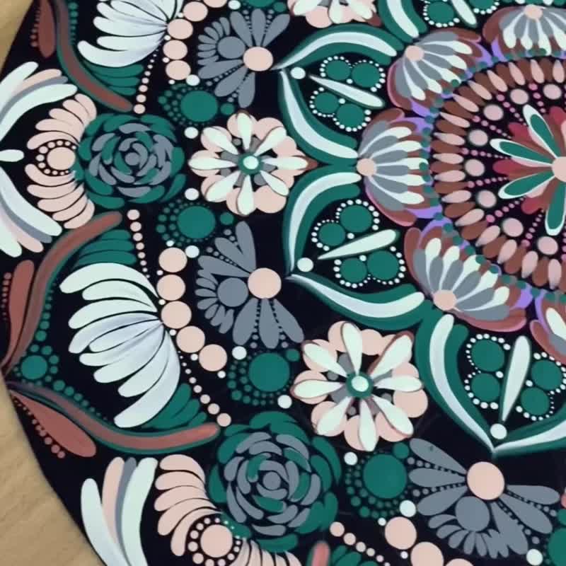 静谧之花 手绘曼陀罗 能量艺术 五行 疗愈开运 风水挂画 - 海报/装饰画/版画 - 纸 