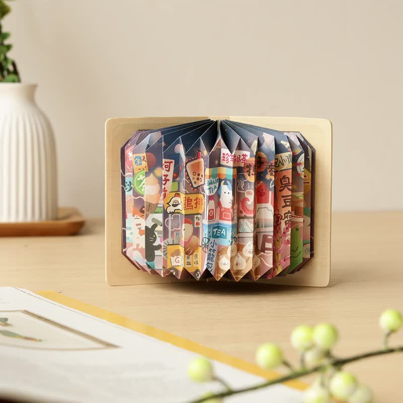 【折书灯】来趣夜市 - DIY / 暖光小夜灯 / 景点系列 - 灯具/灯饰 - 纸 多色