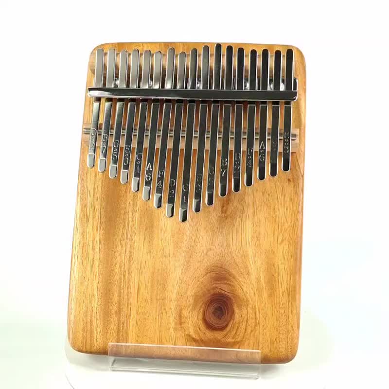 桃花心木拇指琴/17音拇指琴/KALIMBA - 吉他/乐器 - 木头 金色
