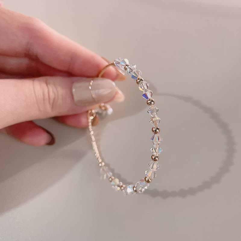 SWAROVSKI 雪之吻园手链 - 手链/手环 - 水晶 白色