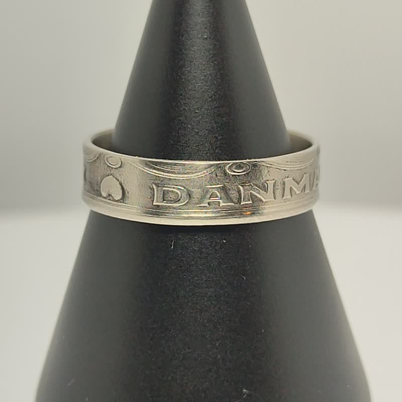 Denmark Coin Ring 1 Kroner 1990-2020 coin rings for men coin rings for women - 戒指 - 其他金属 