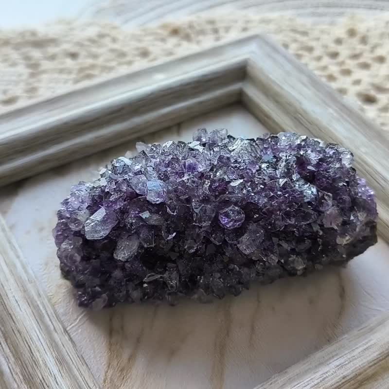 实物图•天然紫水晶簇 为水晶充满电 能量摆设 crystal healing - 摆饰 - 水晶 紫色
