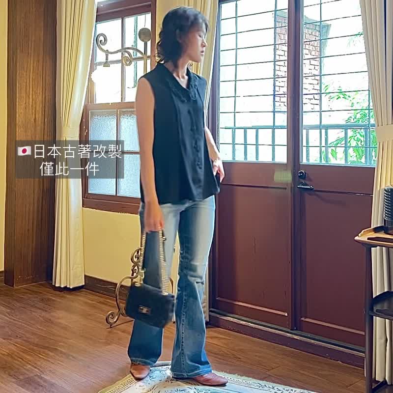 古董蕾丝领背心【日本古董衣改制】永续是最奢华的精品 - 女装背心 - 其他材质 黑色