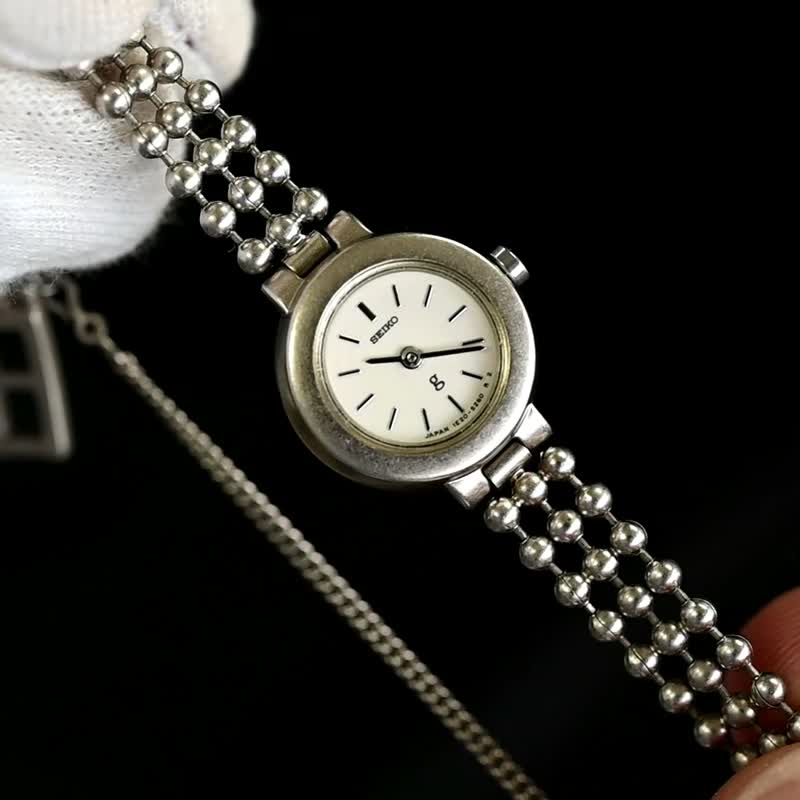 复古精工 1E20-2150 石英女表白银古董表复古表日本直销 - 女表 - 不锈钢 