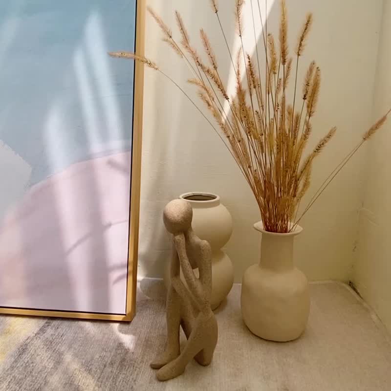 迷蒙I - 土灰色抽象挂画/简约风布置/居家布置/卧室挂画/边柜摆设 - 海报/装饰画/版画 - 棉 多色