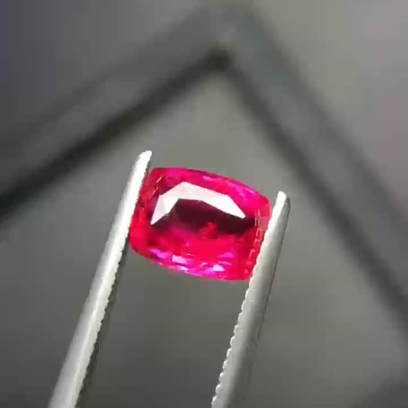 订金14k 无烧红宝 1.23克拉 定制 配钻坦桑 附证书 订金 - 戒指 - 其他金属 