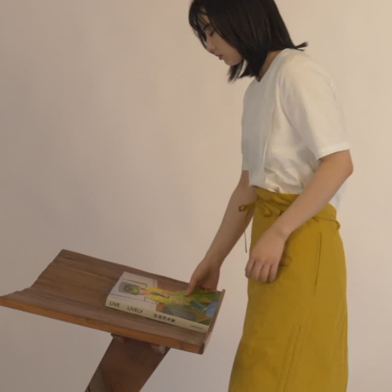 鹿造LUZAO 半身抽绳式可伸缩围裙 职人工作服 - 围裙 - 棉．麻 