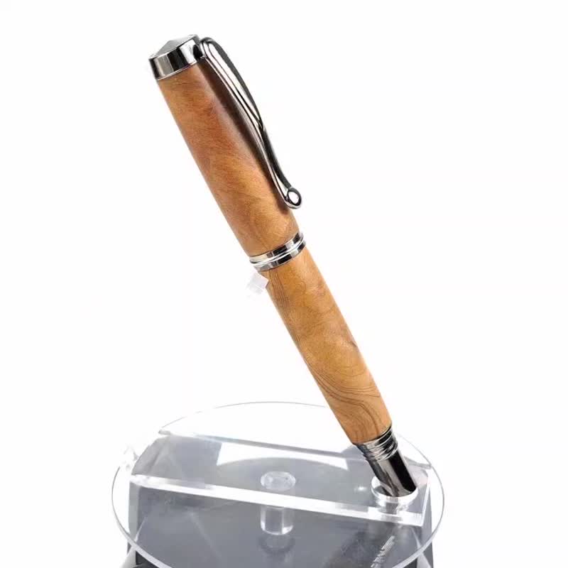 台湾香杉钢珠笔 /手工钢珠笔/KOBE 手工笔 - 钢珠笔 - 木头 咖啡色