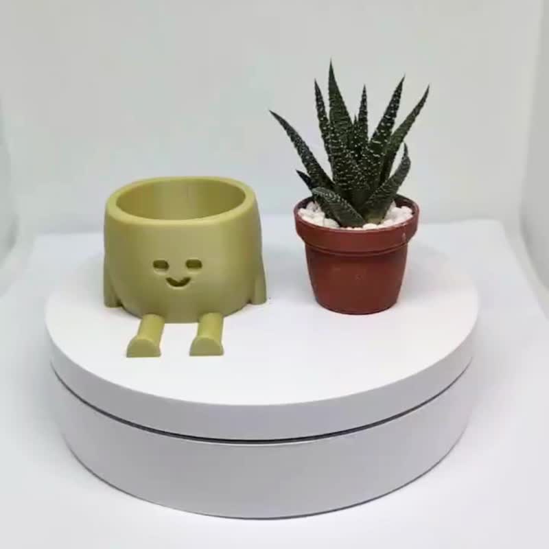 【疗愈打印所】【多多绿】可爱疗愈花盆 小盆栽 多肉花盆 - 植栽/盆栽 - 塑料 