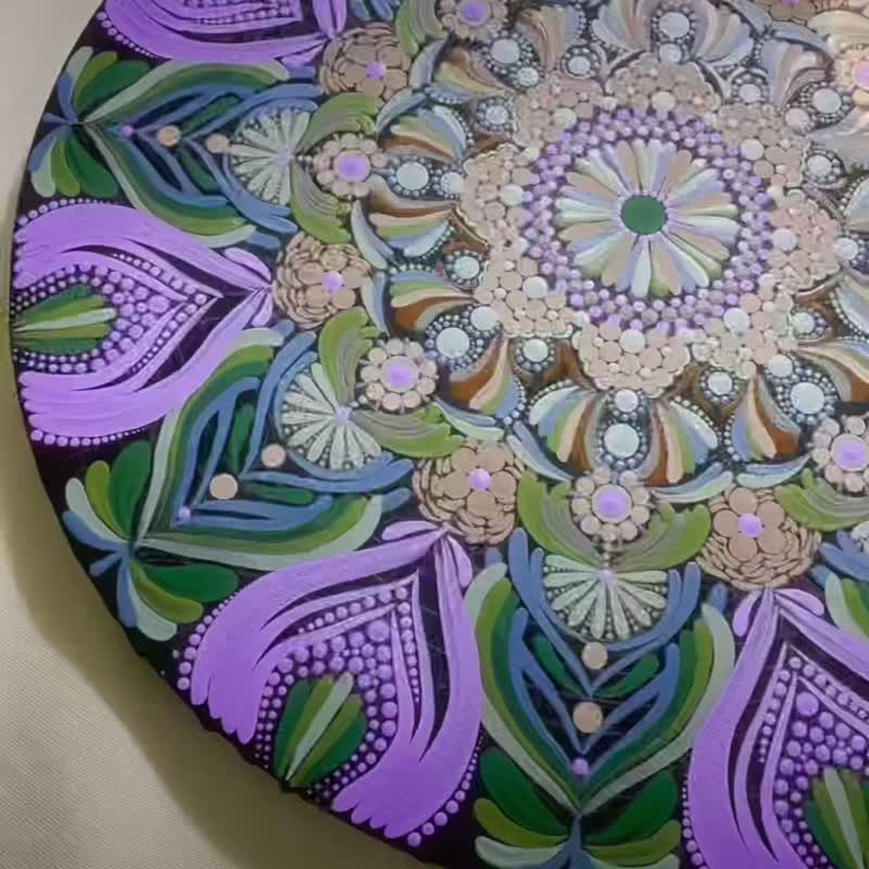 森语花祭 手绘曼陀罗 能量艺术 五行 定制 疗愈开运 居家布置挂画 - 海报/装饰画/版画 - 棉．麻 