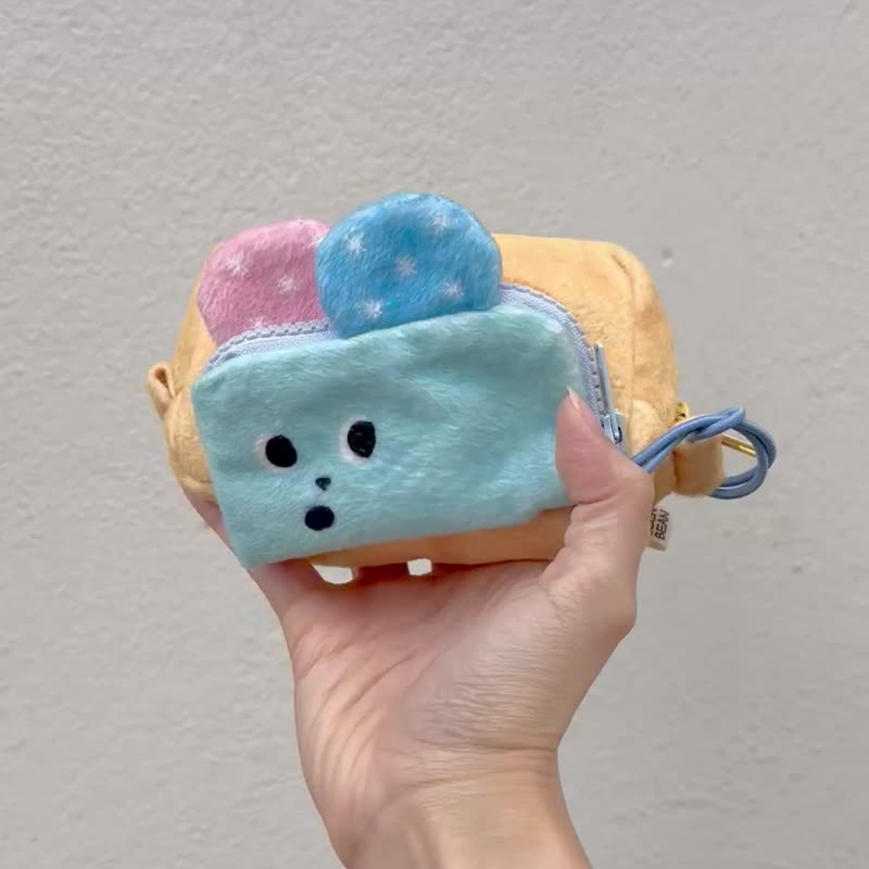 老鼠与起司收纳包组；化妆包、相机包、钥匙包 - 零钱包 - 其他人造纤维 多色