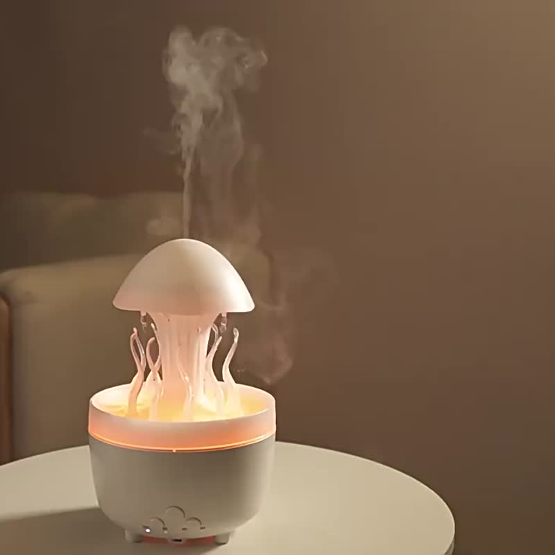 【品菲特PINFIS】雨滴香氛机水草舞动加湿器(送天然精油2入) - 香薰/精油/线香 - 塑料 