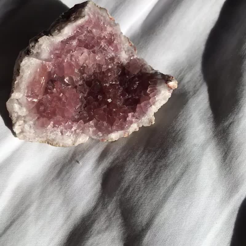 阿根廷粉紫晶洞 水晶洞 紫晶 晶簇 天然原石 水晶原矿 crystal - 摆饰 - 水晶 粉红色