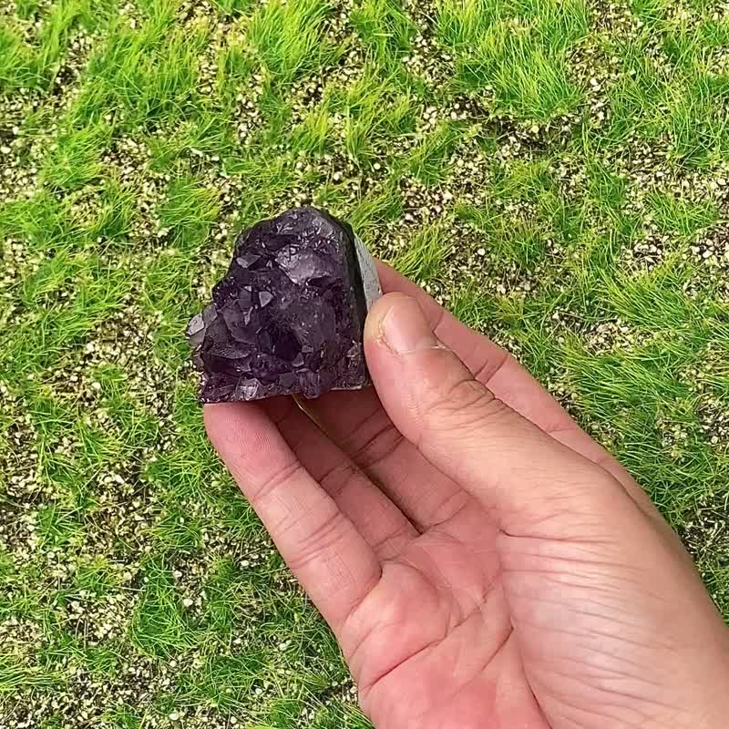 天然紫晶镇 紫水晶// 招财 疗愈// 消磁净化 办公室开运 增智慧 - 摆饰 - 水晶 紫色