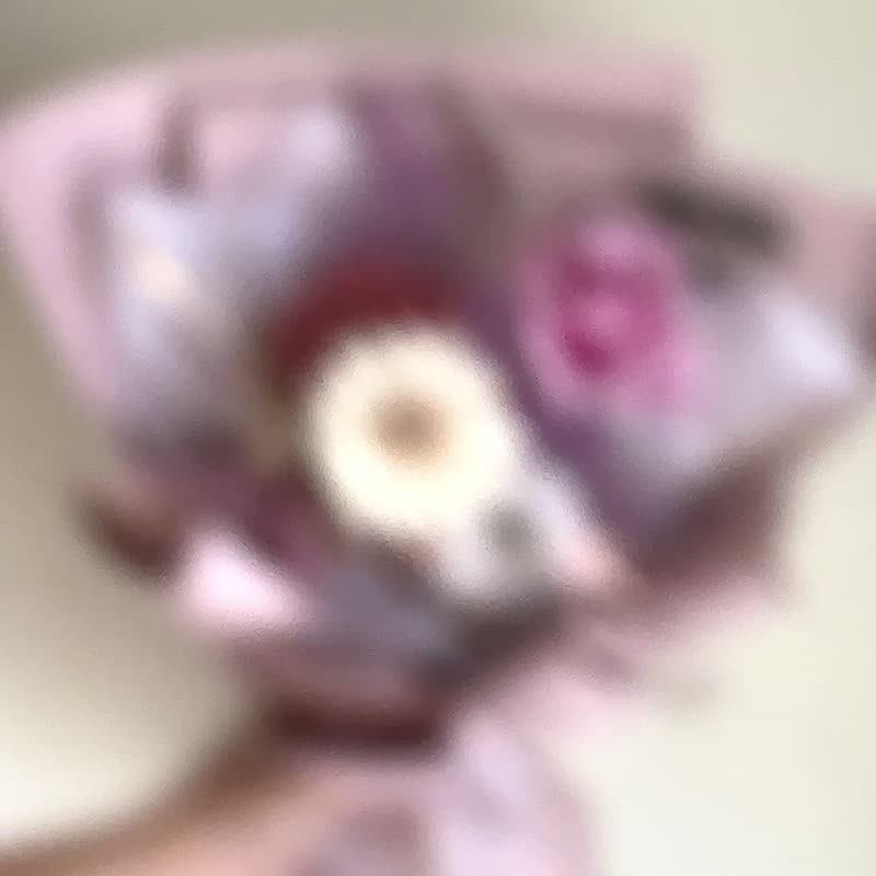 永生花束 永生花 生日花束 情人节花束 七夕 生日花束 毕业花束 - 干燥花/捧花 - 植物．花 粉红色