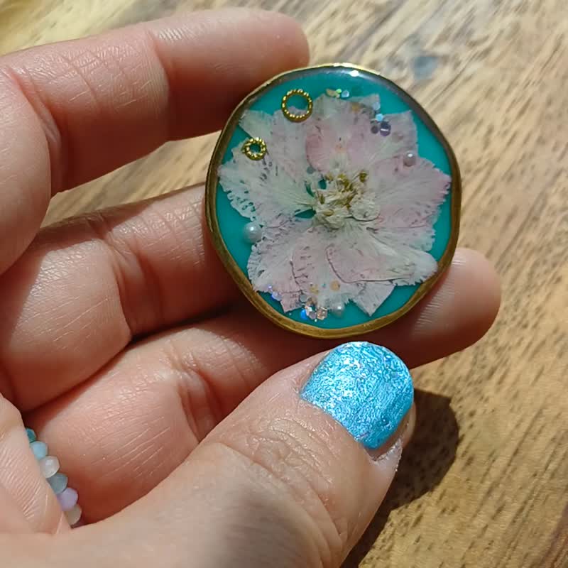 花胸针 - 胸针 - 其他金属 