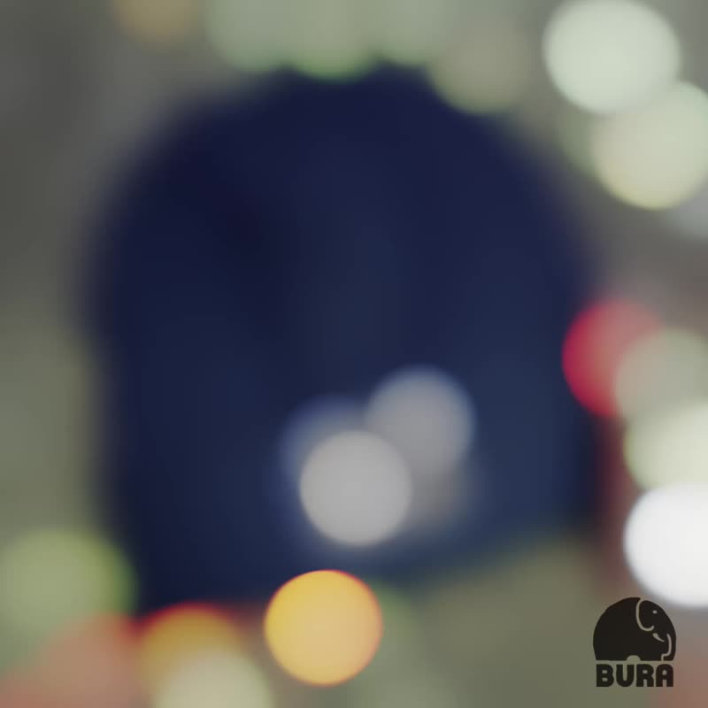 海军蓝色 经典BURA织标 毛帽 Classic BURA Label BURA Beanie - 帽子 - 其他材质 蓝色