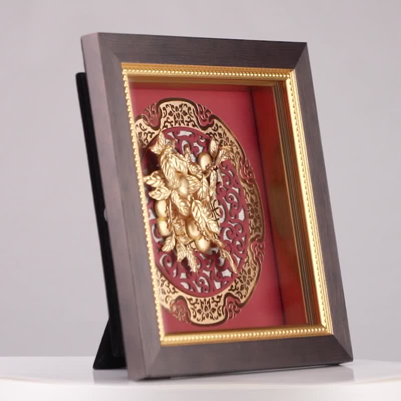 事事如意│开业开市、开幕乔迁、升迁荣调祝贺礼品│圣诞礼物 - 墙贴/壁贴 - 24k 金 金色