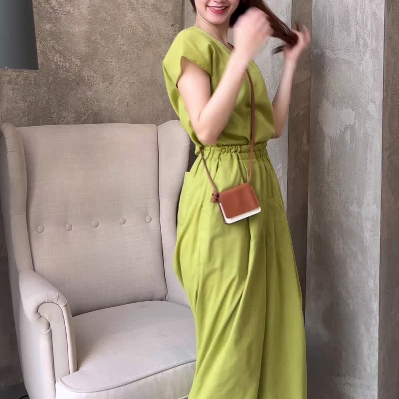 Ivy 裤 柔软棉质 宽管裤 - 男士长裤 - 棉．麻 绿色