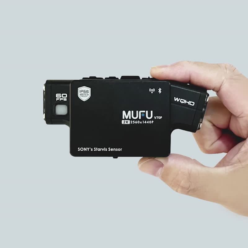 MUFU 双镜头蓝牙机车行车记录器 V70P冲锋机 赠64G记忆卡 - 数码小物 - 其他金属 