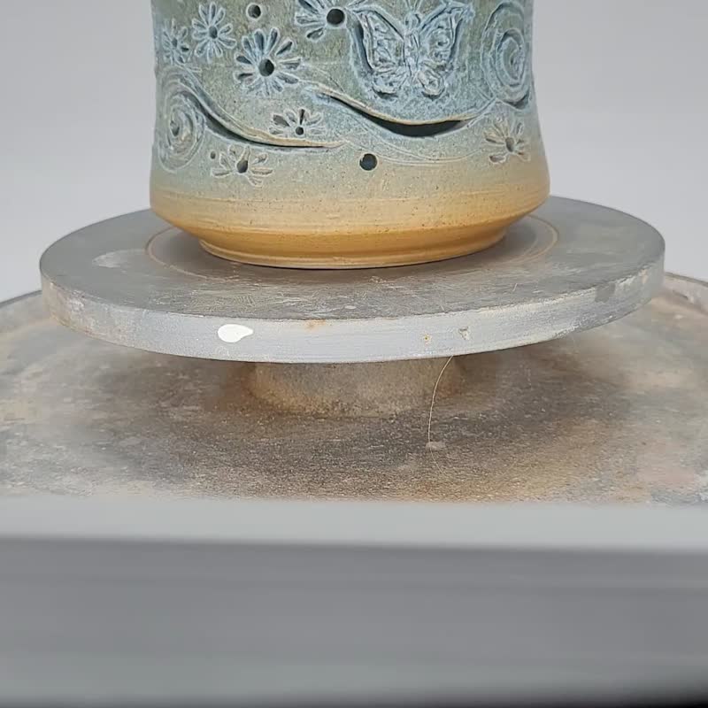 镂刻小花盆 兰花盆 装饰套盆 - 花瓶/陶器 - 陶 